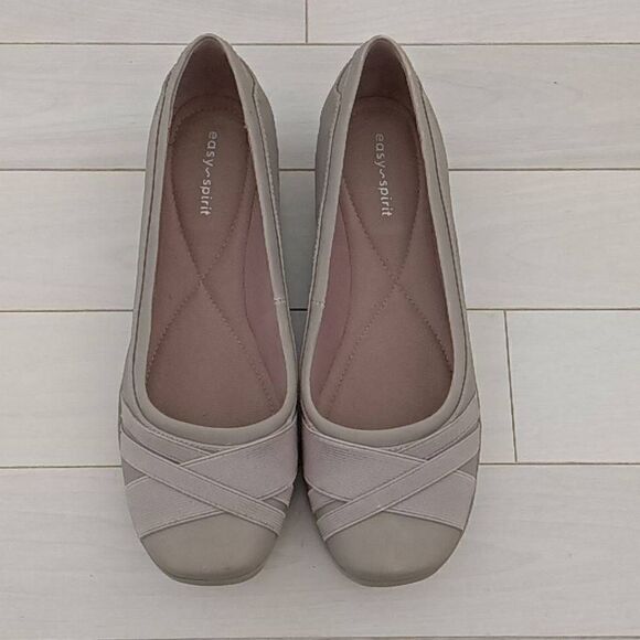 Easy Spirit Women's Acasia Round Toe Slip-on Casual Flats Taupe Gray Size 8.5 W - Picture 2 of 8